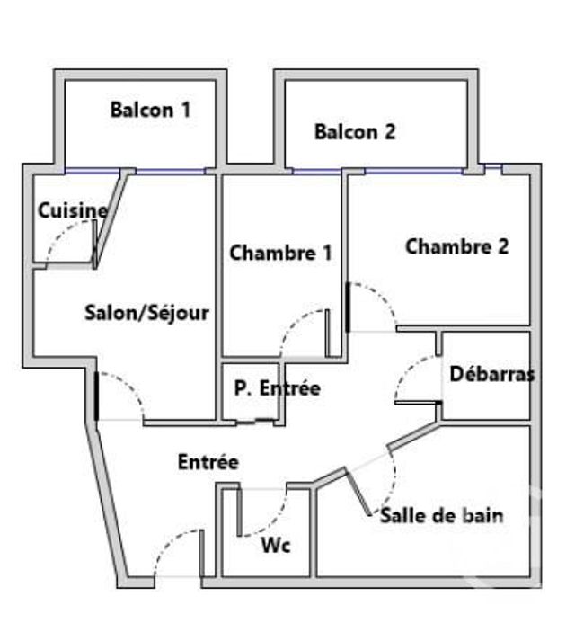 Appartement F3 à vendre - 3 pièces - 59,47 m2 - Creteil - 94 - ILE-DE-FRANCE